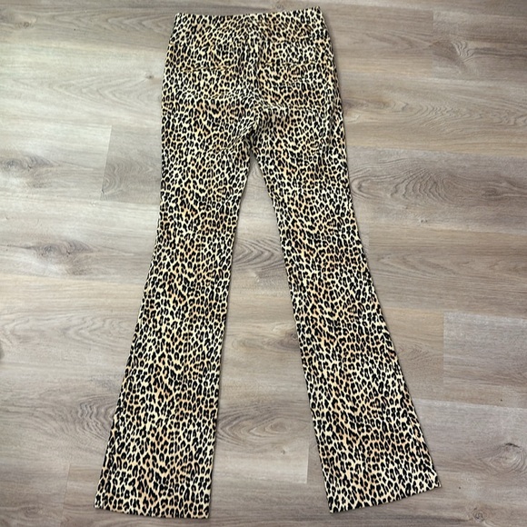 NEW Alice + Olivia Leopard Print High Waist Pants - Picture 2 of 10
